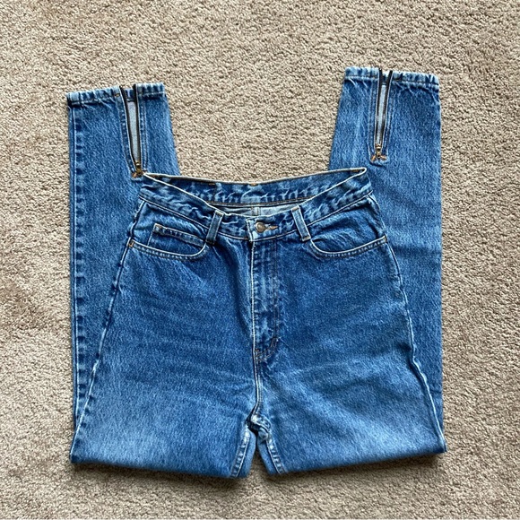 Vintage Jordache High Rise Ankle Zip Jeans - Picture 7 of 15